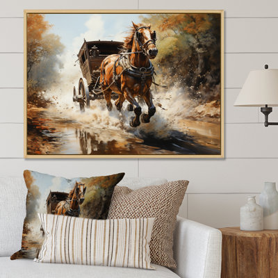 «Old Cart Cart In Motion I» sur toile