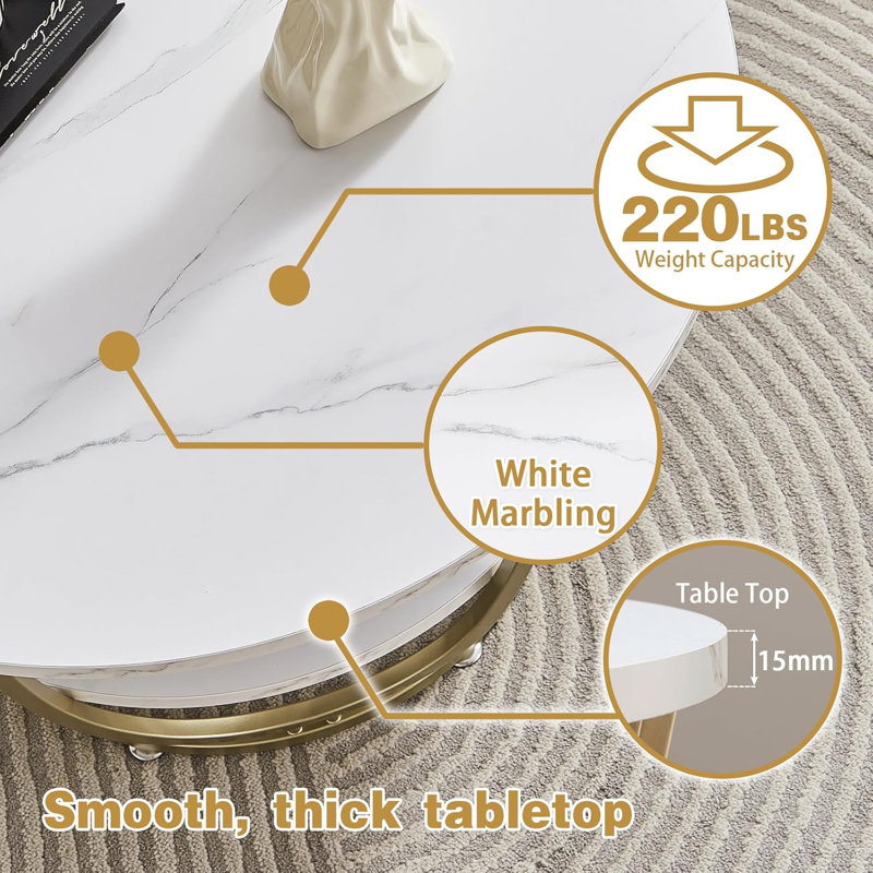 Table basse ronde avec rangement, table basse moderne 30 ...