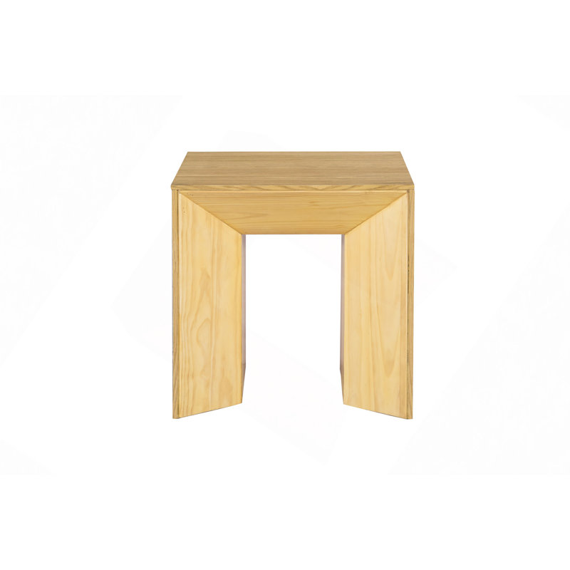 Natural Oak Finish End Table