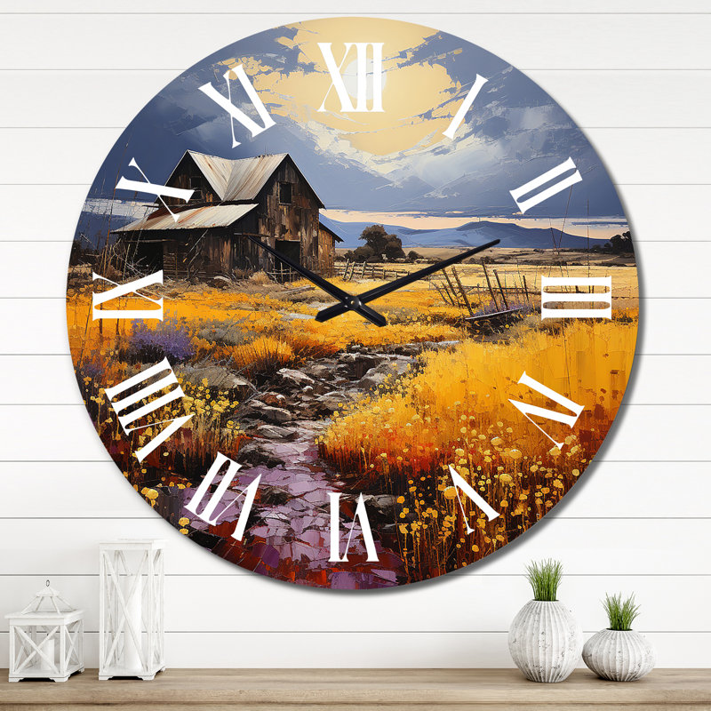 Horloge murale en métal, Très grand
