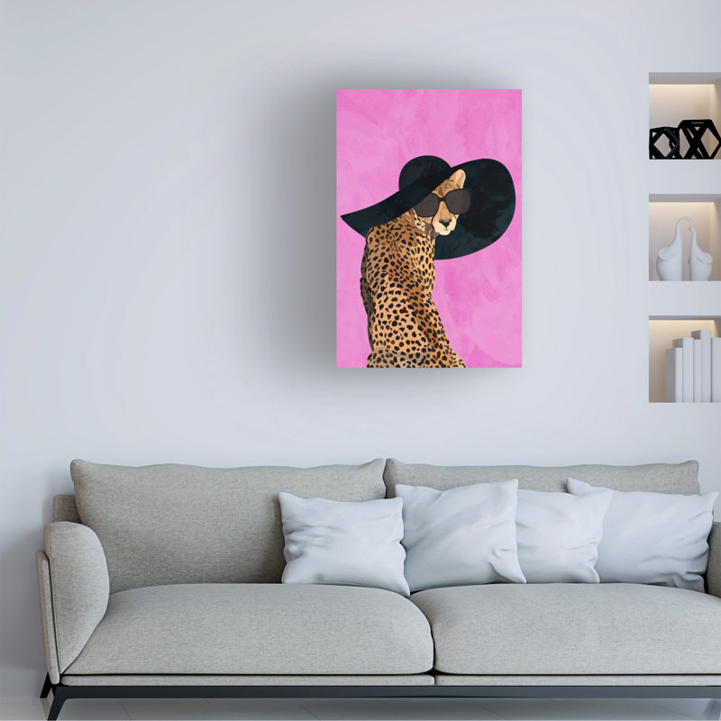 Art sur toile, Sarah Manovski, Rose, H 24 po x l 16 po x P 2 po