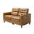 Passaic 59.7" Mid-Century Modern Faux Leather Oversized Dual-Motor Power Reclining Loveseat-1131447681