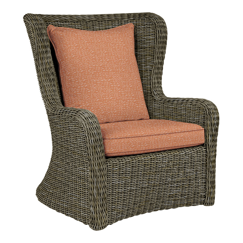 Sag Harbor Outdoor Lounge Chair, Sag Harbor Driftwood, Perigold Arigato Mango