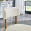 Chaises d'appoint rembourrées en tissu Sherpa