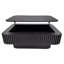 Table basse à plateau relevable cannelé avec rangement caché - Noir-358116143