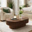 Table basse ovale