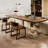 Nut-brown Rectangular Solid Wood writing desk-1665692183