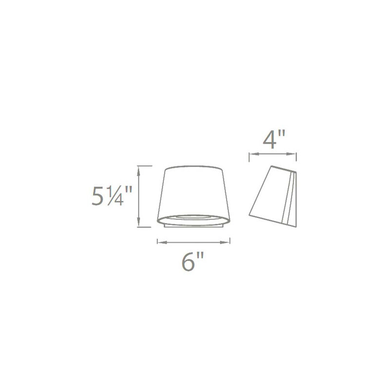 Luminaire à cloison d'extérieur à DEL Meiners, Graphite
