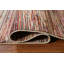 Tapis oriental rayé Gabbeh Kashkoli fait à la main 6 x 8