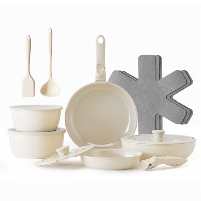 16 - Piece Ceramic Cookware Set