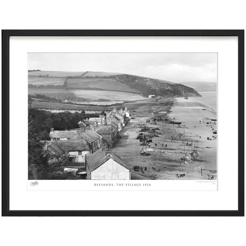 Beesands, The Village 1924 - Single Picture Frame Print, 40cm H x 50cm W x 2.3cm D