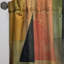 Motif de pastèque géométrique rouge Elijia I - rideau en velours traditionnel - obscurcissant - 1 panneau-20012106