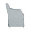 Chaise rembourrée avec accoudoirs et roulettes cachées-62636653