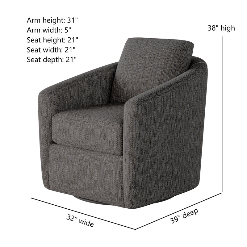 Daisey Swivel Glider, Mykonos Steel
