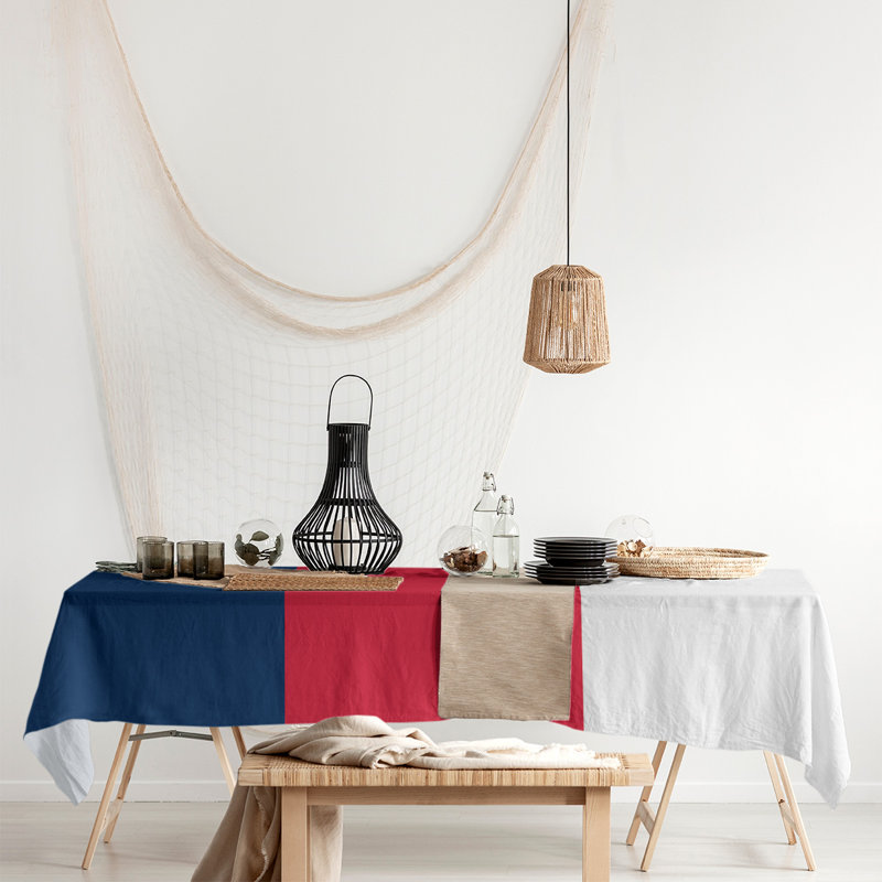 Nappe basket New Orleans, Bleu marine / rouge / blanc