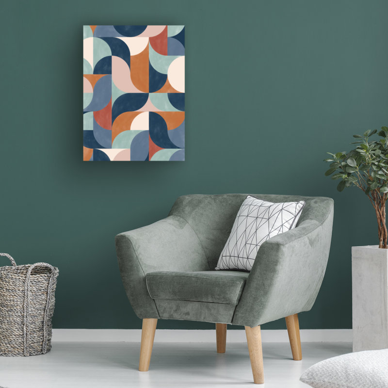 Œuvre d'art sur toile bolologia Elena Ristova Aspectratiobluerust38, H 14 po x l 19 po