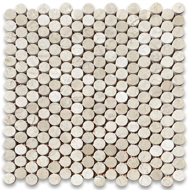 12" x 11" Marble Mosaic Wall & Floor Tile