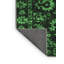 Tapis oriental en laine / polyester tissé à la machine en vert / noir-400554679