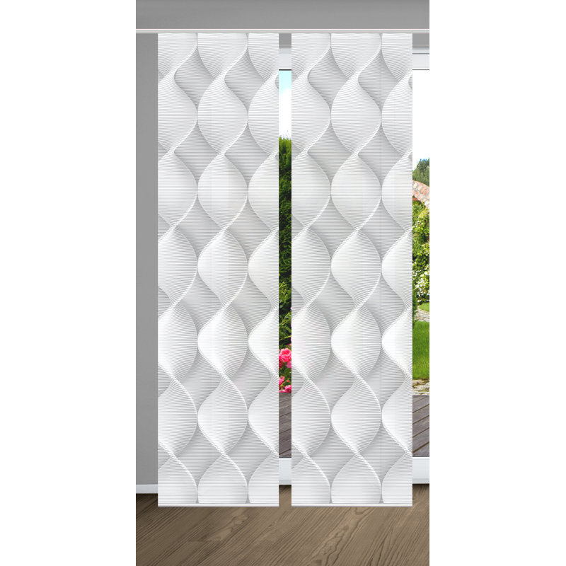 Semi Sheer Sliding Panel Pair