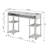 Edwin No Tools Computer Desk with Built-In Outlets-850030738