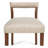 Mid-Century Modern 6Pc Dining Set Rectangular Table Warm Wood Upholstered Chair Bench-391495562