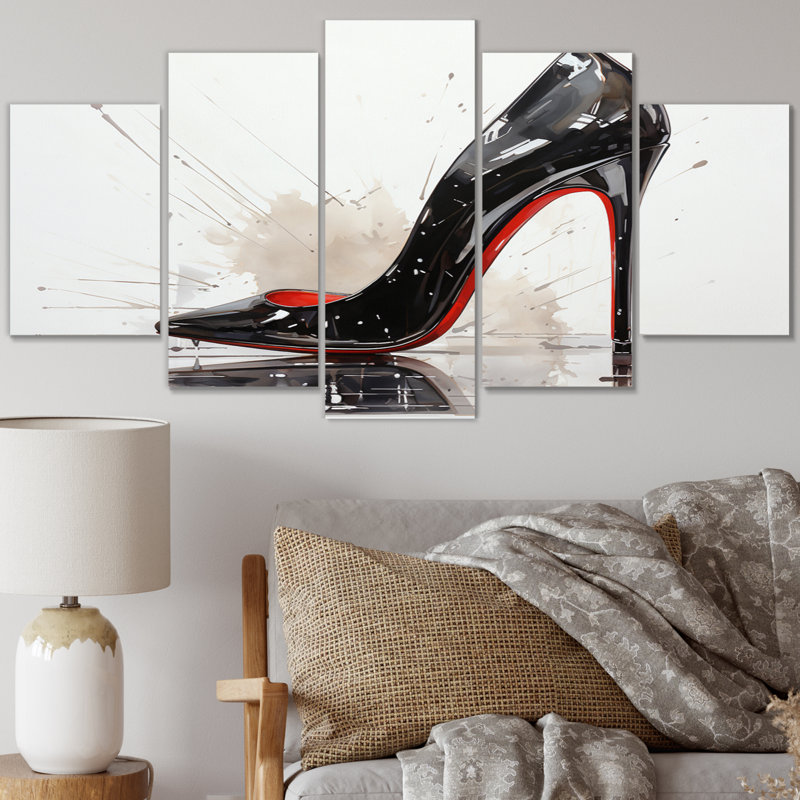 Fashion High Heels Sleek Silhouette I - Ensemble de décoration murale Fashion