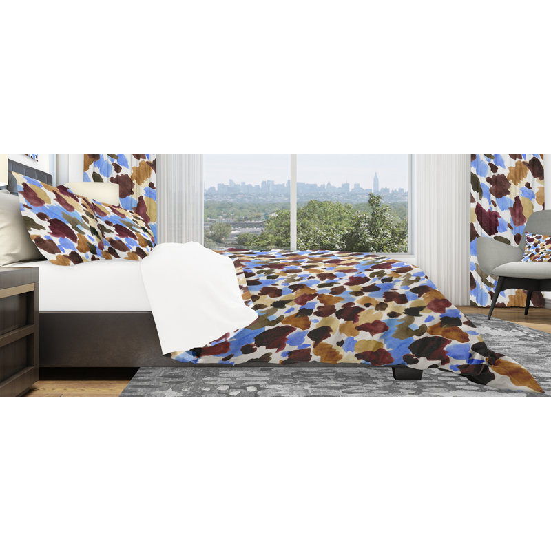 Ensemble de housse de couette designart leopard, Housse de couette très grand + 2 taies décoratives