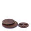Plateau rond en bois d'acacia brun-84543900