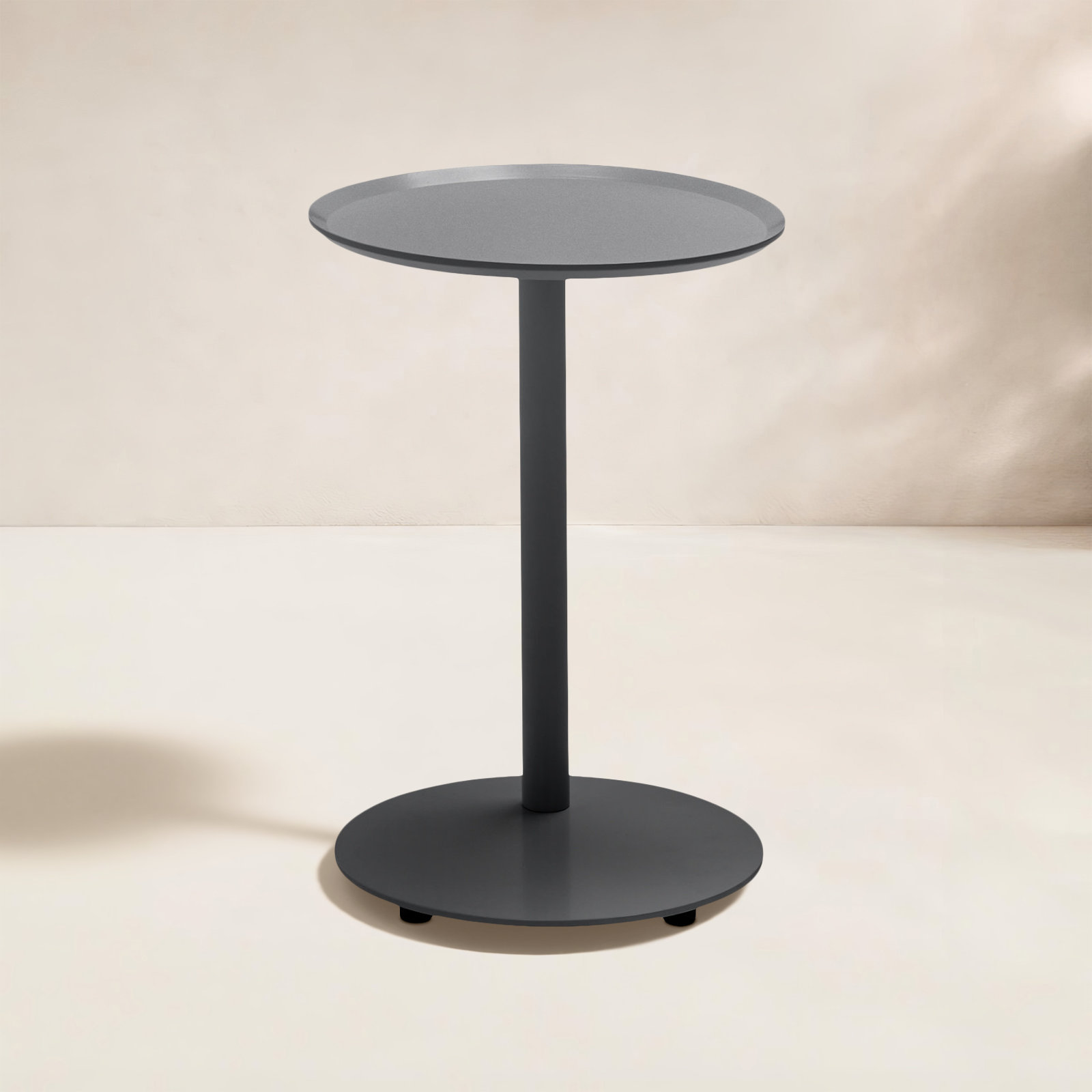 Terra 14 " Patio Side Table, Charcoal