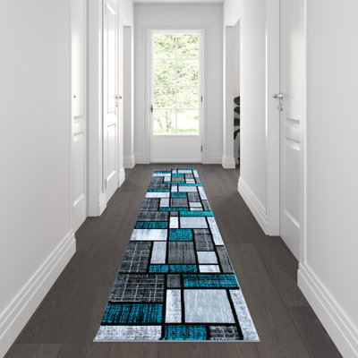 Tapis à motif géométrique moderne Skarthi