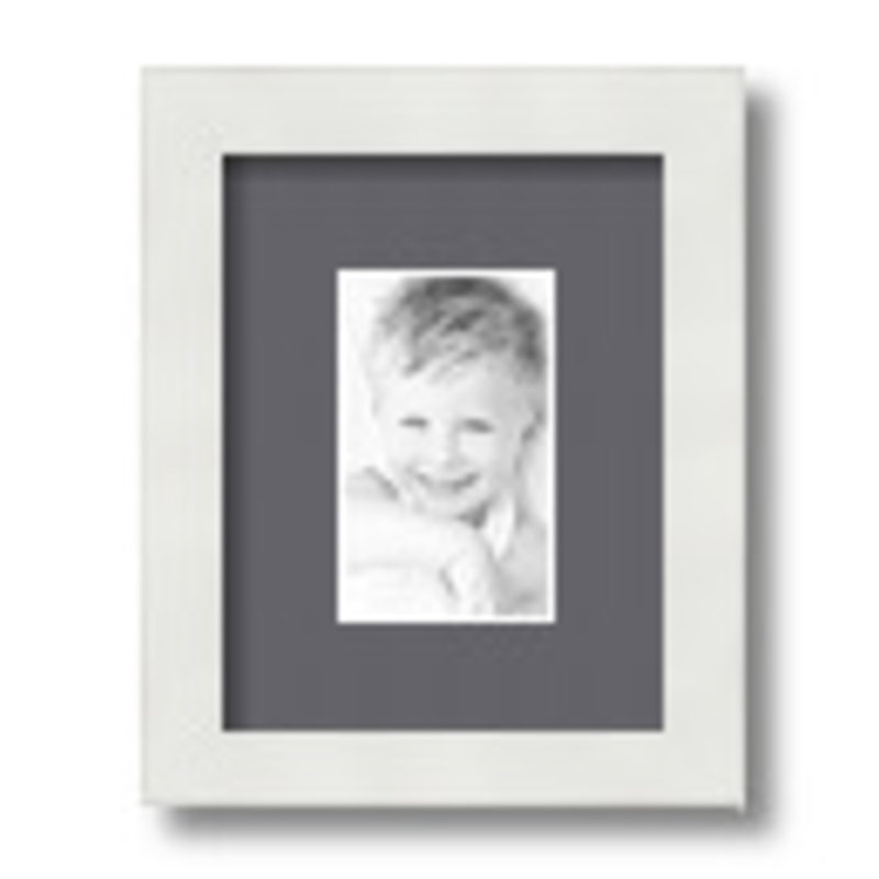 Matte Picture Frame with Mat, Mountain Gray