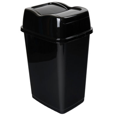Grande poubelle de cuisine en plastique avec couvercle pivotant Superio, 13 gallons - 50 litres, Superio