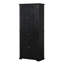 Armoire de rangement noire pour salle de bain - matériau, surface peinte, tablette réglable à l'intérieur d'une grande tablette, finition-2096859046-2096859044