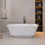 Baignoire de trempage autoportante en acrylique 67 po