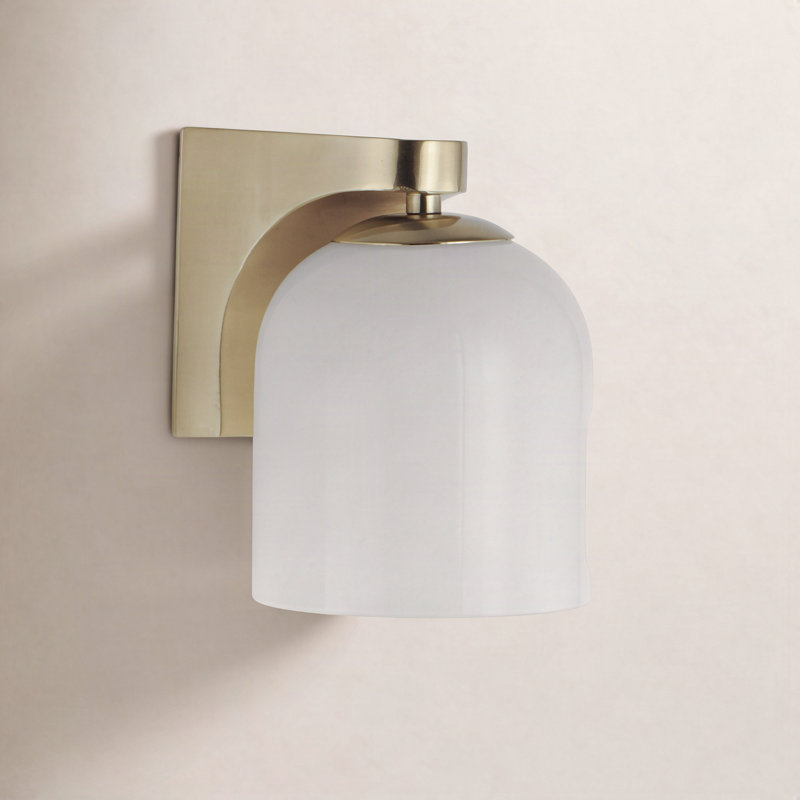 Makenna Galena Dimmable Bath Sconce, Natural Aged Brass