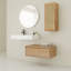 Ensemble de meuble-lavabo mural 30 po avec lavabo en résine et armoire de rangement assortie 12 po