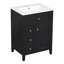 Meuble-lavabo de salle de bain avec lavabo et rangement