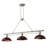 3 - Light Brushed Nickel Kitchen Island Pendant-1602088423