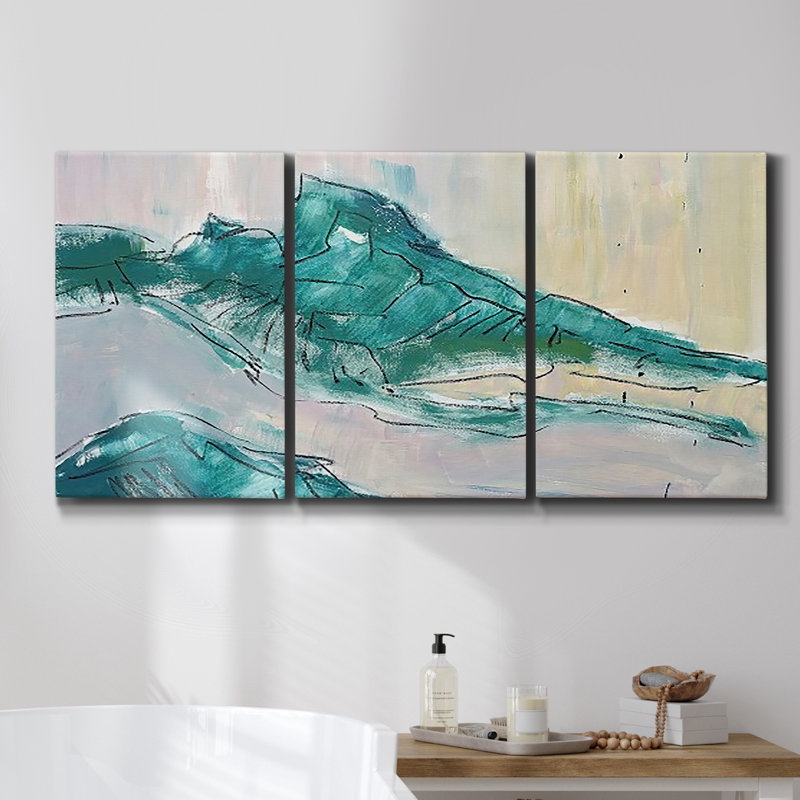 " Neutral Barn " 3 - Pieces, 27" H x 54" W x 2" D