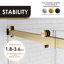 Porte de douche sans cadre l 64 "x H 76"-87849793