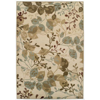 Tapis beige / bleu / gris Derlyum Prism