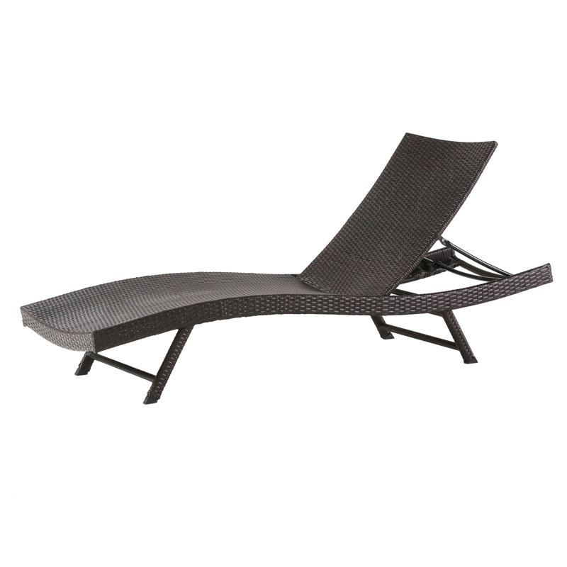 Chaise longue d'extérieur moderne moderne en poly