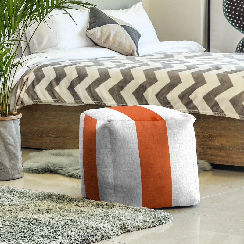 Repose-pieds Oregon Corvallis, Blanc / Orange
