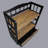 Solid Wood 2-tier Small Bookshelf With Drawer