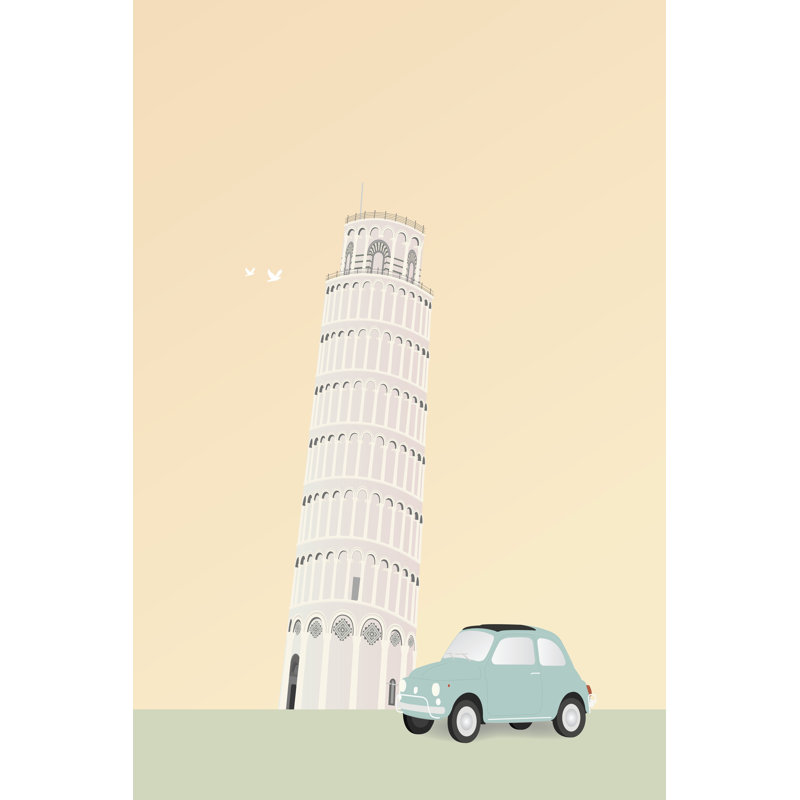 Travel Europe--Pisa by Gurli Soerensen - Wrapped Canvas Print, 46cm H x 30cm W