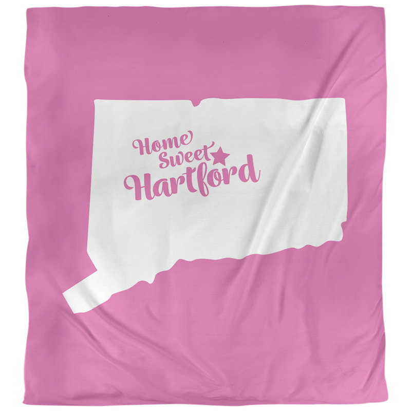 Housse de couette hartford connecticut, Housse de couette pour très grand lit, Rose, Microfibre