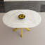 Table de salle à manger moderne et simple avec pales extensibles, base en acier au carbone en X, robuste et durable, convenant aux restaurants, petits appartements et cuisines (peut accueillir 4 à 6 personnes)