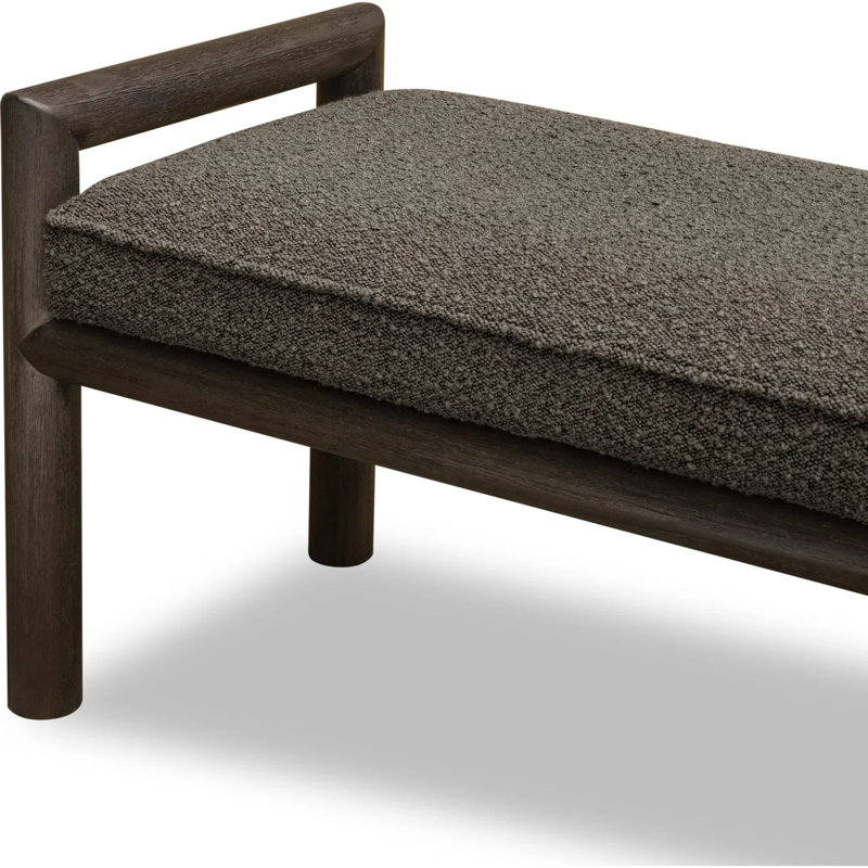 Banc en bois Colleen, Gris basalte, Gris