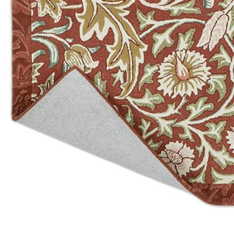 Wool Floral Area Rug, Rectangle 5'7" x 7'10"