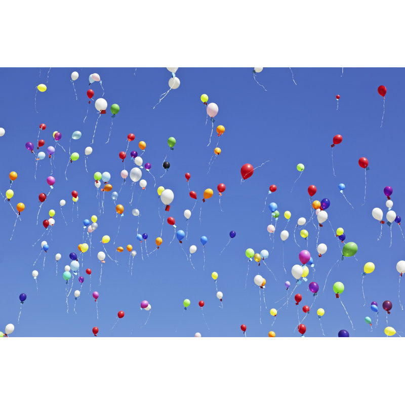Flying balloons, 30cm H x 46cm W